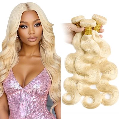 Vinmdonm Blonde Bundles Human Hair 613 Body Wave 3 Bundles 18 20 22 inch Unprocessed Brazilian Virgin Hair 613 Blonde Body Wave Bundle Total 150g