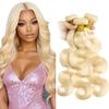 Vinmdonm Blonde Bundles Human Hair 613 Body Wave 3 Bundles 18 20 22 inch Unprocessed Brazilian Virgin Hair 613 Blonde Body Wave Bundle Total 150g view 1