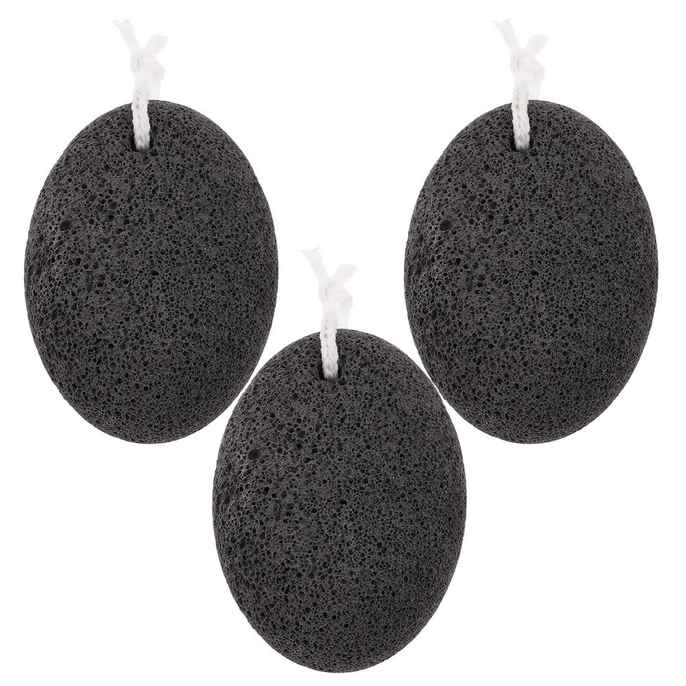 SOESFOUFU 3pcs Natural Lava Foot Pumice Stone Set 10x7x4cm Exfoliating Foot Scrub Callus Remover Pedicure Tools for Dead Skin Removal at Home