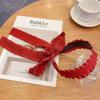 VILLFUL 2pcs Women Ribbon Hairbands Red Headbands with Scarf Design Hair Hoops Hair Accessories for Daily Wear and Spa Use view 4