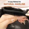 BEEOS Toupee Hair for Men 0.03mm Thinnest Skin Mens Hair System #1C view 2