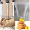 BXQJRJ Wax Strips 80 Count, Hair Removal Waxing Strips, Hair Remover Waxing Kit for Body & Face, At Home Waxing Kit Depilatory Patch 80Wax Strips + 20 Calming Oil Wipes view 3