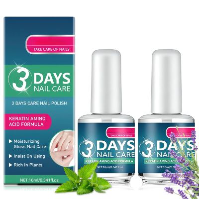 3 Days Nail Care for Dry Weak Fragile Nails, Strengthening & Hydrating