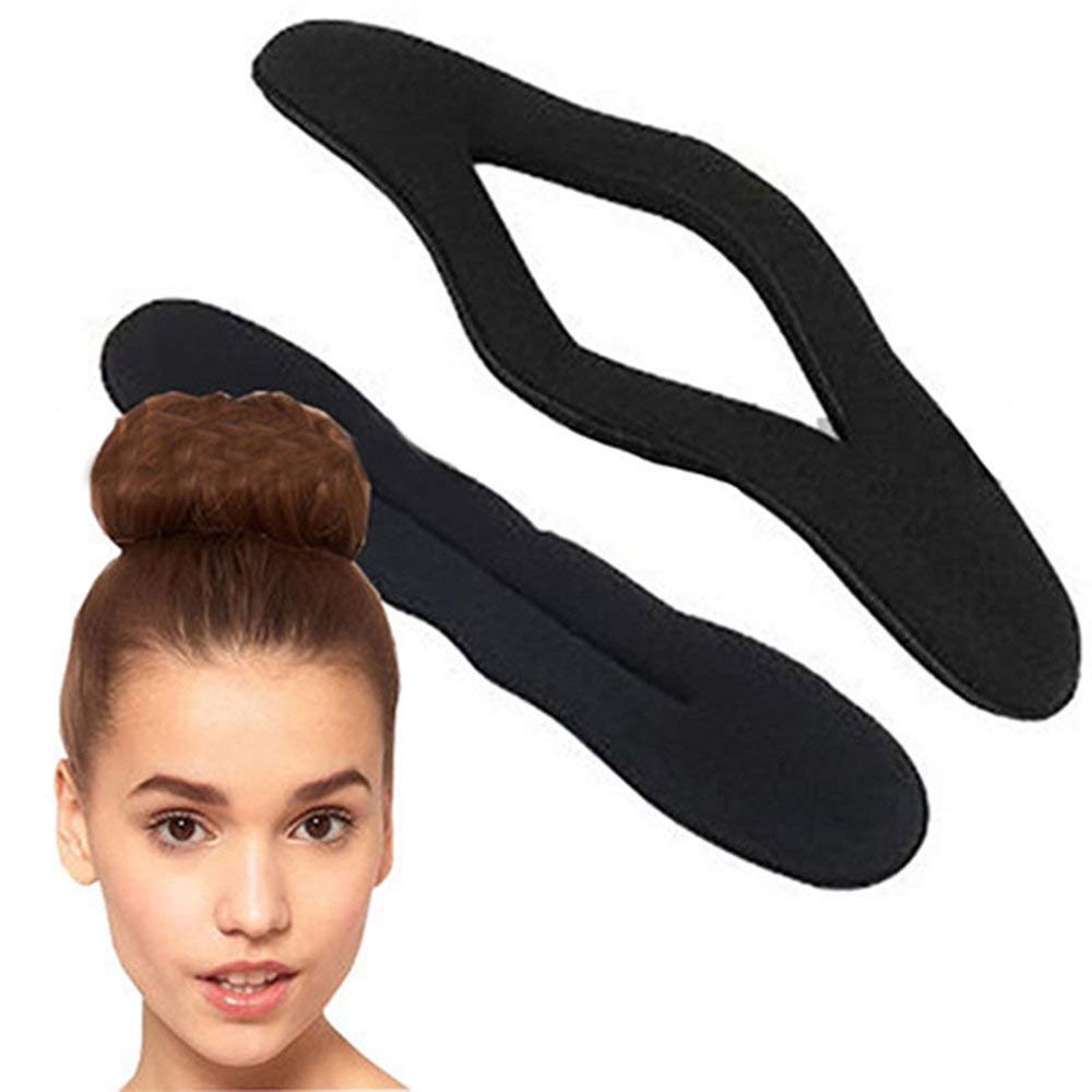 4Pcs Magic Sponge Clip Foam Donut Hair Styling Bun Curler Tool Maker Ring Twist Durability