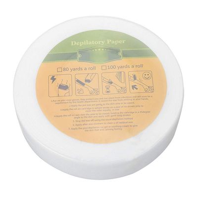 Non - Woven Wax Strips 100 Yards | Gentle Hair Removal Paper for Sensitive Skin | Depilatory Strips for Legs/Armpits/Bikini Area | Disposable & Sanitary