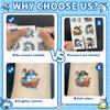 108 PCS Shark Temporary Tattoos for Kids Shark Birthday Party Decorations view 3