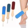 3-Pack Wooden Handle Foot File Pumice Stone, Professional Pedicure Callus Remover & Foot Scrubber for Dead Skin, Dry Rough Feet, Cracked Heels, Corns view 1