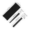 Abaodam 2pcs Foot Callus Remover Set with Manganese Steel Scrapers, Black Large Sole and Angled Blades, Pedicure Dead Skin Remover Tool for Home and Travel Use, Includes Oxford Storage Bag view 2