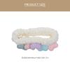 2pcs Love-shaped Facial Hair Bands Washing Headbands Soft Elastic Hair Ties for Women Shower and Skincare Use view 2