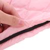 Alipis Quilted Embroidered Makeup Bag Small Travel Cosmetic Organizer Pouch Portable Cosmetic Storage Bag for Women Pink view 3