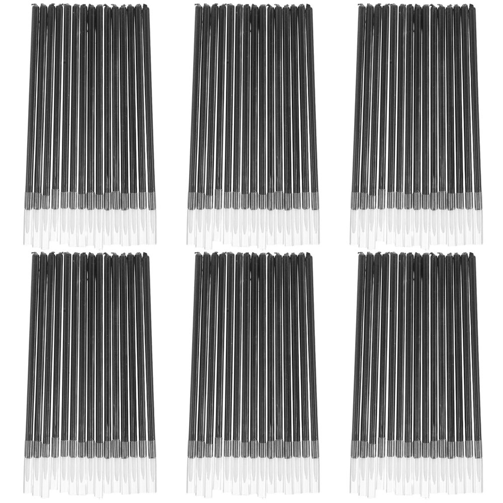 IMIKEYA 200pcs Fine Eyeliner Makeup Brushes with White Fiber Tips, Small Angled Eye Shadow Applicator Wands for Precise Eyeliner Application and Detailed Eye Makeup for Women