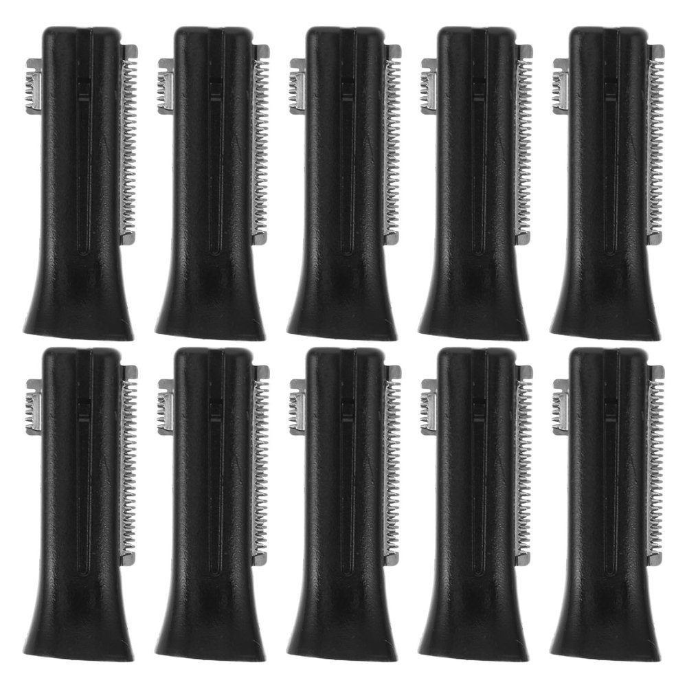 SAFIGLE 10pcs Electric Eyebrow Razor Blades Replacement, Black Dual-head Trimmer Accessories for Personal Face Razor, Compatible Eyebrow Trimmer Parts for Womens Facial Hair Removal