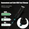 Body Hair Trimmer for Men - Pubic Hair Trimmer with Ceramic Blade Heads, Ball Shaver for Private Parts with LED Light, Body Shavers Groomer IPX7 Waterproof view 4