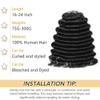 Human Crochet Hair for Black Women 16 Inch Deep Ocean Wave Curly Bundles Human Hair 300g Pre-separated Feather Crochet Human Hair Invisible Crochet Hair Extensions 240 Strands Natural Black view 2