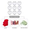 LALAFINA 50 Pcs Heart Shape Cosmetic Jars 4g Plastic Cream Containers with Lids Refillable Travel Cream Case for Makeup Storage view 3