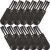 NUOBESTY Nose Hair Trimmer Cleaning Brush 100pcs Black Mini Hair Clipper Cleaner for Electric Shaver Beard Trimming Mens Grooming Tool Household Use view 1