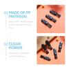 NUOBESTY Nose Hair Trimmer Cleaning Brush 100pcs Black Mini Hair Clipper Cleaner for Electric Shaver Beard Trimming Mens Grooming Tool Household Use view 3