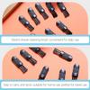 NUOBESTY Nose Hair Trimmer Cleaning Brush 100pcs Black Mini Hair Clipper Cleaner for Electric Shaver Beard Trimming Mens Grooming Tool Household Use view 4