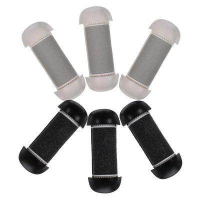 MERRYHAPY 6pcs Electric Foot File Replacement Roller Heads Waterproof Callus Remover Refills for Pedicure Foot Grinder Tool Coarse and Fine Grits for Home Use