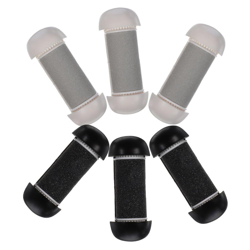 MERRYHAPY 6pcs Electric Foot File Replacement Roller Heads Waterproof Callus Remover Refills for Pedicure Foot Grinder Tool Coarse and Fine Grits for Home Use
