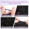 SOFEIYAN Human Hair Bun 100% Real Human Hair Messy Bun Natural Wavy Curly Chignon Hair Bun Extensions Tousled Fake Bun Scrunchies Updo Hair Pieces for Women - Brown Mixed Light Blonde view 4
