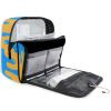 sanluoli Asthetic Art Orange Blue hanging travel case for toiletries with hook, designer essentials shaving bag for men for ladies gym view 3