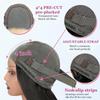 Ablvari Chocolate Brown Water Wave Bob Wig Human Hair 4x4 Lace Closure Glueless Wear and Go Wig Pre Plucked Pre Cut Natural Hairline for Beginners 14 Inch view 2