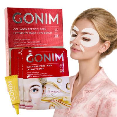 GONIM Under Eye Patches 360, PDRN Anti Aging Under Eye Mask with Retinol Caffeine, Hydrogel Collagen Eye Patches for Puffy Eyes and Dark Circles, Eye Masks for Dark Circles and Puffiness, 4 pairs