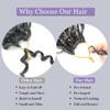 7 Packs Pre Looped Curly Crochet Hair GoGo Curl Crochet Hair for Women 24 Inch Pre twisted Deep Wave Braiding Hair Gray Boho Braiding Hair Extensions view 3