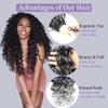 7 Packs Pre Looped Curly Crochet Hair GoGo Curl Crochet Hair for Women 24 Inch Pre twisted Deep Wave Braiding Hair Gray Boho Braiding Hair Extensions view 4