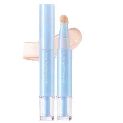 Dual-effect Concealer & Foundation Eye Concealer - 24-Hour Long-Lasting, 2-in-1 Concealer and Foundation Pen,High-Coverage Matte Finish (01# Milky White)