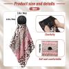 Funnysoft 3 Pcs Hair Wrap Scarf Net, Spotted Leopard, Black Pink Brown view 4