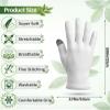 2 Pairs Gloves for Hands Cream Overnight, Moisturizing Gloves Touchscreen for Cracked Hands Overnight Lotion Treatment (One Size, 9.1 x 3.7 in) view 2