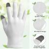 2 Pairs Gloves for Hands Cream Overnight, Moisturizing Gloves Touchscreen for Cracked Hands Overnight Lotion Treatment (One Size, 9.1 x 3.7 in) view 3