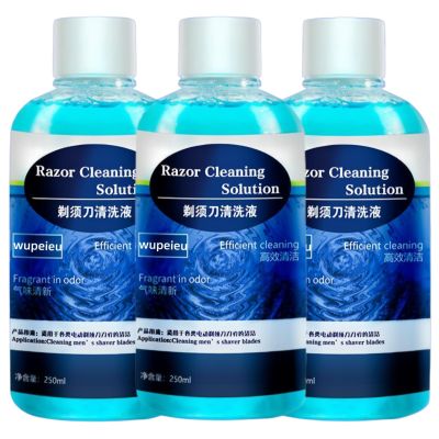 250ml Men's Shaver Cleaning Solution Compatible With Braun CCR2Compatible With Philips CC13 JC301 CC13Compatible With Panasonic ES-LM56 ES-4L(3pcs)