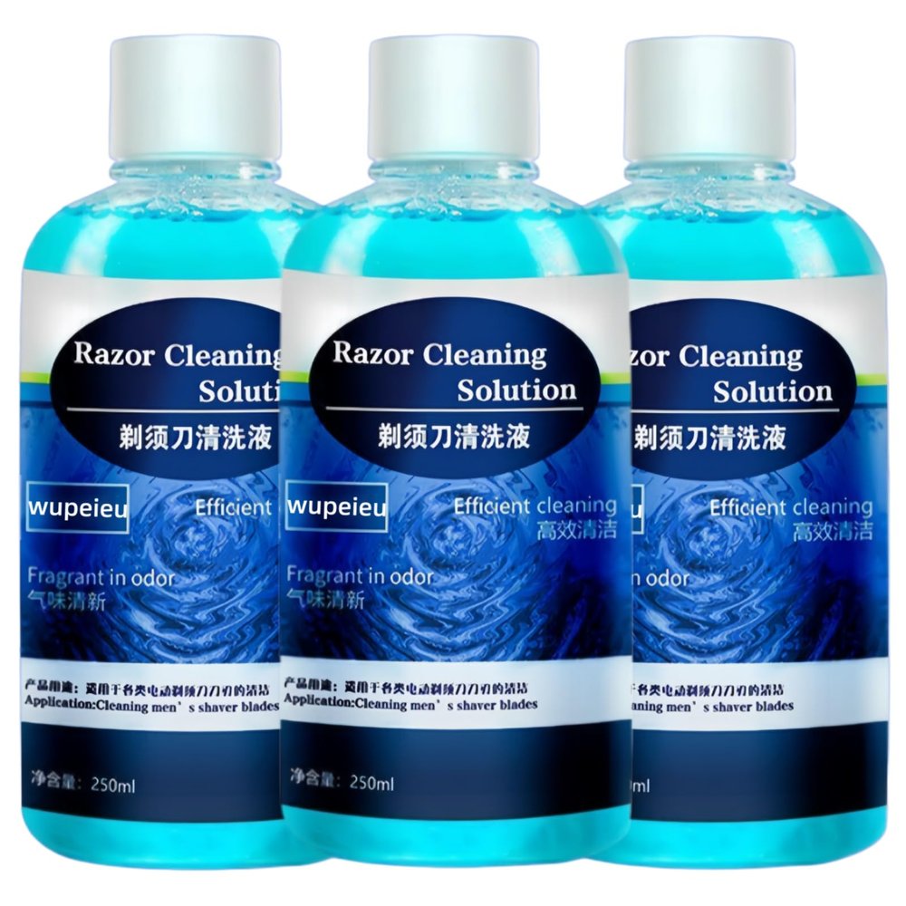 250ml Men's Shaver Cleaning Solution Compatible With Braun CCR2Compatible With Philips CC13 JC301 CC13Compatible With Panasonic ES-LM56 ES-4L(3pcs)