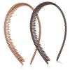 Ymapinc 2Pcs Comb Headband for Women, Non-Slip Plastic Headbands with Teeth view 1