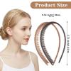 Ymapinc 2Pcs Comb Headband for Women, Non-Slip Plastic Headbands with Teeth view 2