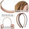 Ymapinc 2Pcs Comb Headband for Women, Non-Slip Plastic Headbands with Teeth view 3