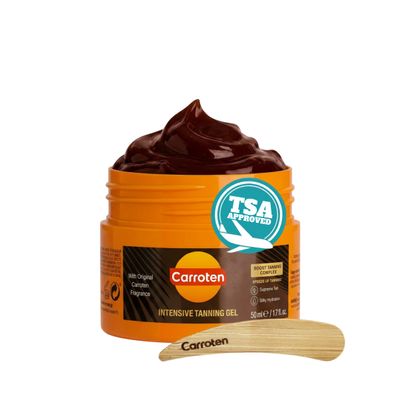 Carroten Travel Size Intensive Tanning Gel, 1.7 oz + Spatula
