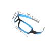 Hohopeti Non-slip Plastic Hairband for Women with Teeth, Amber Blue Eyeglasses Style Headband, Comfortable Fit Hair Accessory for Face Washing and Spa Use view 2