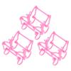 Makeup Puff Storage Rack with Drying Holder, 3pcs Pink Gourd Sponge Organizer for Bathroom and Travel view 1