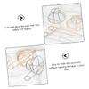 GOOHOCHY Metal Hair Bun Cage Fork Stick Silver Hollow Hairpin Hair Holder for Women view 3