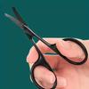 Nose Hair Scissors Mini Stainless Steel Round Head Beauty Trimmer Nose Hair Trimmer Portable Ergonomics Nose Hair Cutter Eyebrow Makeup Scissor view 3