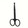 Nose Hair Scissors Mini Stainless Steel Round Head Beauty Trimmer Nose Hair Trimmer Portable Ergonomics Nose Hair Cutter Eyebrow Makeup Scissor view 4
