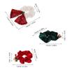 IMIKEYA Christmas Hair Scrunchies 5 Pcs 5-inch Elastic Hair Bands with Bell Bow Sequins for Xmas Party view 2