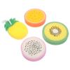 TEHAUX 4pcs Fruit-Shaped Bathing Sponges Set, Exfoliating Body Wash Sponge, Skin Cleaning Scrubber for Shower and Bathroom Use view 1