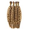 Feather Crochet Human Hair for Black Women Highlights Ombre Blonde Raw Burmese Curly Miracle Knots Hair Virgin Invisible Pre-Separated Wavy Curly Human Hair Crochet 16 Inch 50g/pack view 2