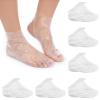 200 PCS Disposable Plastic Foot Covers, Paraffin Wax Bath Liners Feet Covers Bags for Moisturizing Pedicure and Spa Treatment with Snug Closure Stickers, 12.2"X 9.4" view 1