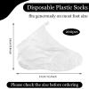 200 PCS Disposable Plastic Foot Covers, Paraffin Wax Bath Liners Feet Covers Bags for Moisturizing Pedicure and Spa Treatment with Snug Closure Stickers, 12.2"X 9.4" view 2